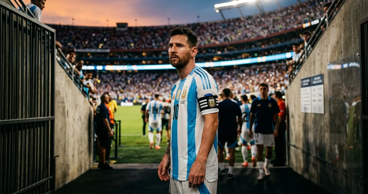 Erfaren argentinsk kaptein foran heiende supportere på en stor VM-arena