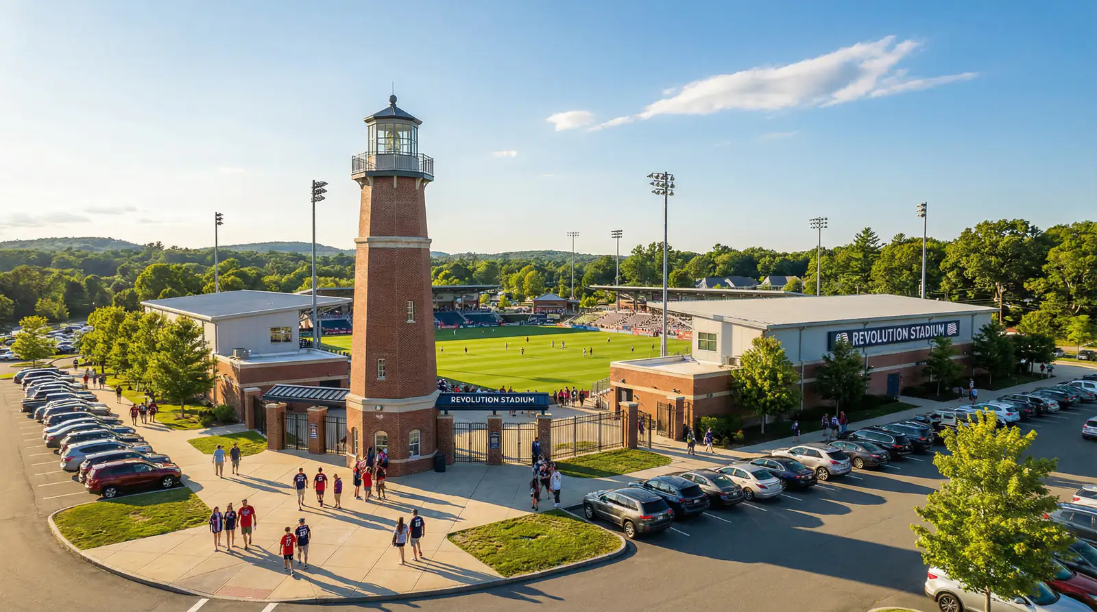 Gillette Stadium i Foxborough nær Boston — arena for Norges VM-kamper