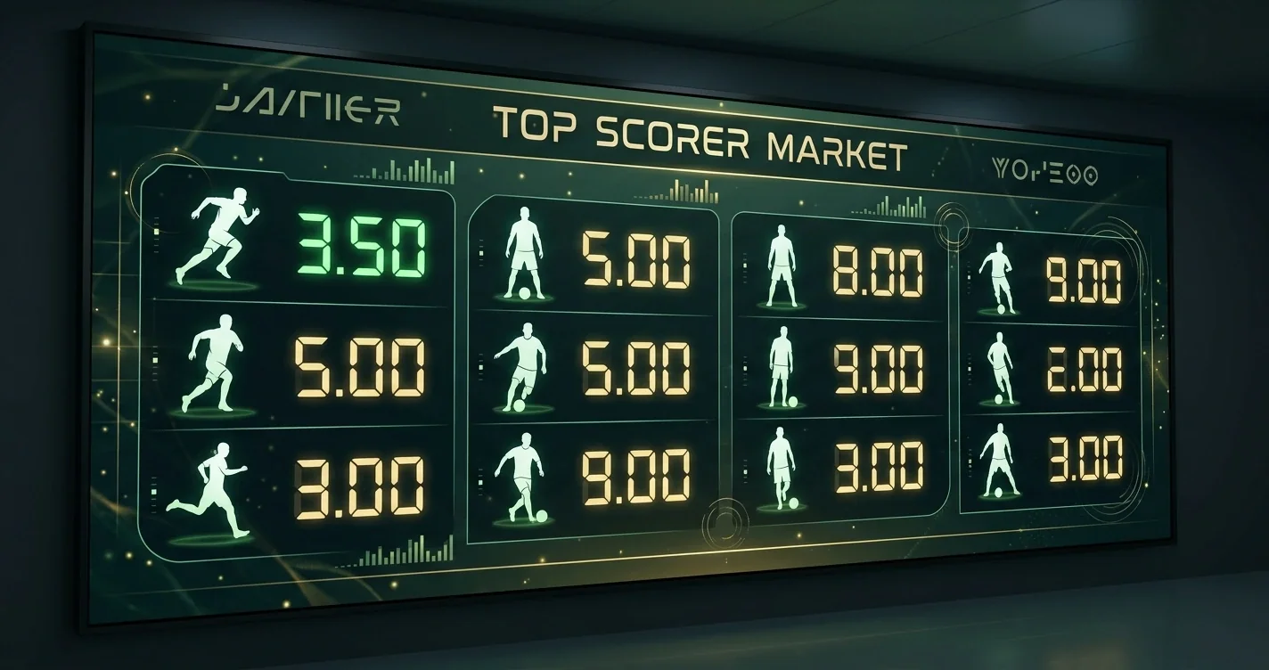 Oddstavle med toppscorer-markedet i VM 2026
