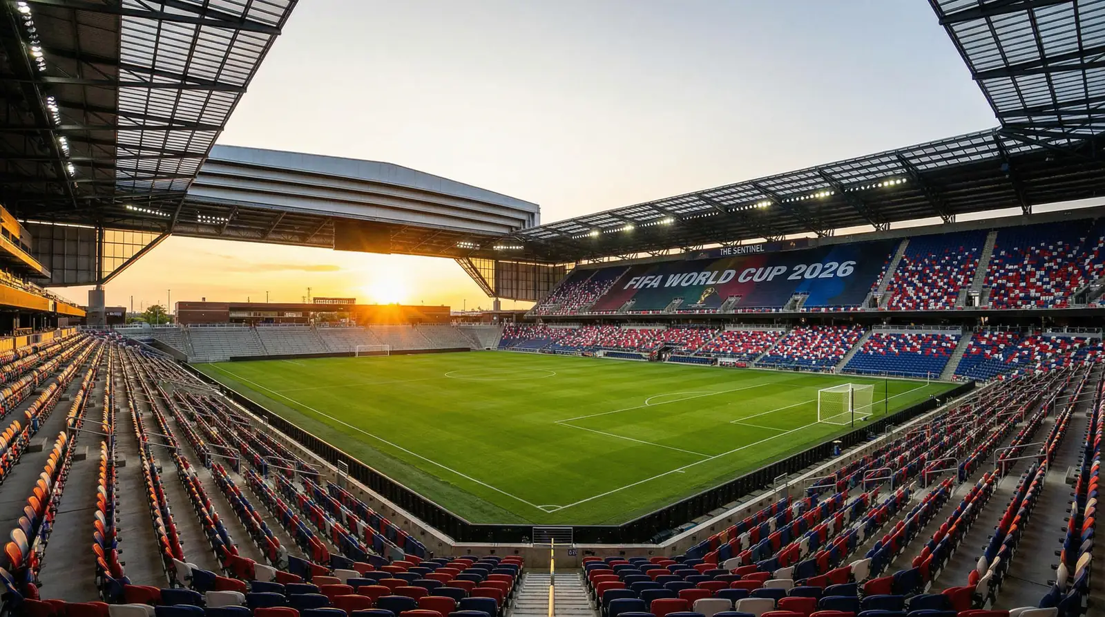 Oversikt over VM 2026 med stadioner i USA, Mexico og Canada